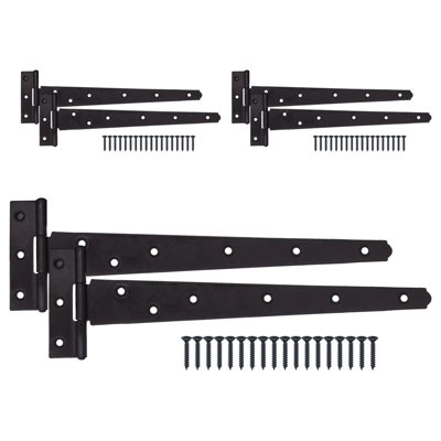 AFIT Galvanised Gate Tee Hinges - 450mm / 18 Inch Extra Heavy Duty T ...