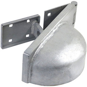 AFIT Galvanised Heavy Hasp & Staple With Padlock Protection - Right Hand