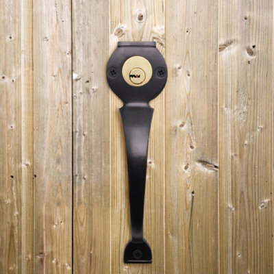AFIT Gate Bolt Lock Long Throw and Pull Handle Suit Gates up to 50mm ...