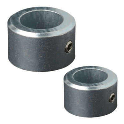 AFIT Gate Pin Locking Collar for Anti-Thieve Gate Security - Suits 20mm Pin - Pack of 2 - Bright Zinc Plated
