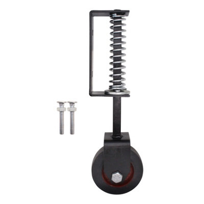 AFIT Gate Wheel - Severe Duty Spring Loaded Gate Support Wheel - Black ...