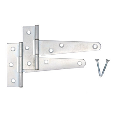 AFIT Light Tee Door and Gate Hinge - 150mm / 6 inch - Zinc - including all fixing screws