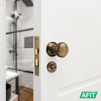 bathroom door knob with lock