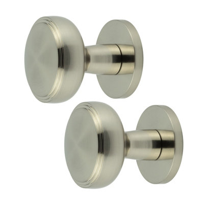 AFIT Medena Mortice Door Knob Set - 60mm -  Satin Nickel
