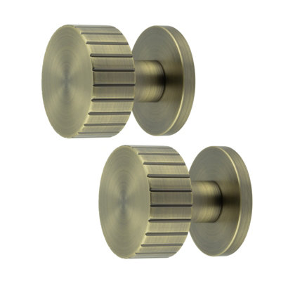 AFIT Notar Mortice Door Knob Set - 60mm -  Antique Brass