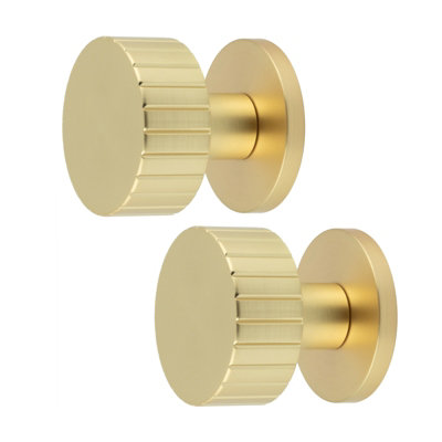 AFIT Notar Mortice Door Knob Set - 60mm -  Satin Brass
