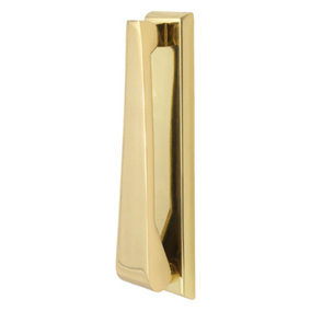 AFIT Polished Brass Contemporary Door Knocker 157 x 36mm