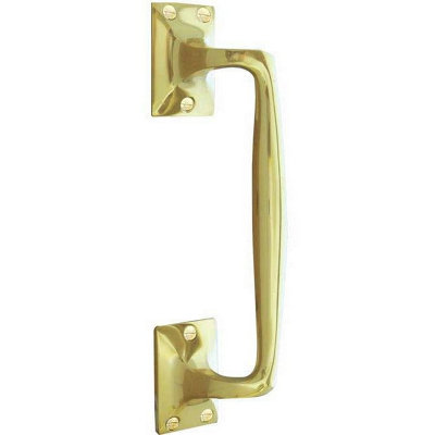 AFIT Polished Brass Cranked Door Pull Handles 250mm