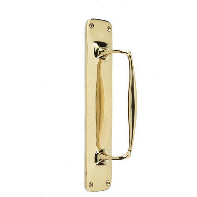 AFIT Polished Brass Public Entrance Pull Handles 305 x 58mm