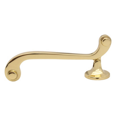 AFIT Polished Brass Scroll Door Knocker 135mm