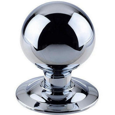 AFIT Polished Chrome Ball Centre Door Knob 75mm