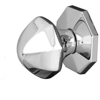 AFIT Polished Chrome Pinnacle Centre Door Knob 65mm