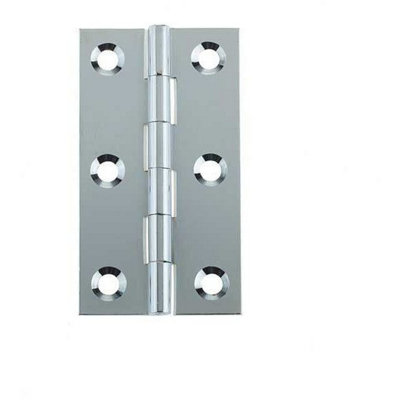 AFIT Polished Chrome Solid Drawn Cabinet Hinge 51 x 28 x 1.5mm Pair Price Comparisons | Compare The Build