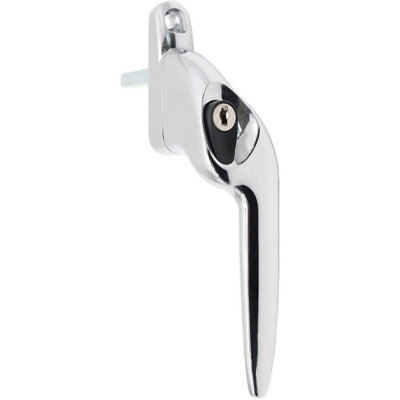 AFIT Polished Chrome Yale Quartus Cranked Espagnolette Window Handle - Right Hung - 40mm Spindle