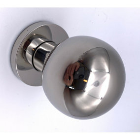 AFIT Polished Stainless Steel Centre Door Knob Ball Door Pull 55mm Bolt Fixed