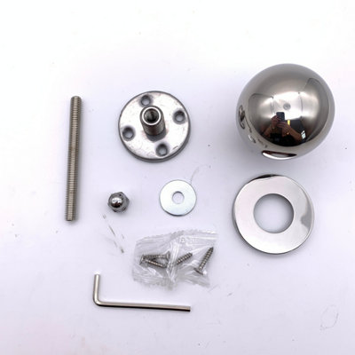 AFIT Polished Stainless Steel Centre Door Knob Ball Door Pull 55mm Bolt Fixed