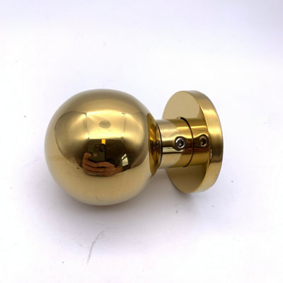 AFIT PVD Brass Centre Door Knob Ball Door Pull 55mm Bolt Fixed