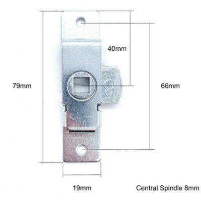 AFIT Rim Budget Lock With Square Key Reversible Handing Cabinet ...