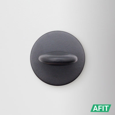 AFIT Round Bathroom Thumbturn & Release Set - Matt Black Universal Black Door Turn and Release Lock for Bathroom/Toilet
