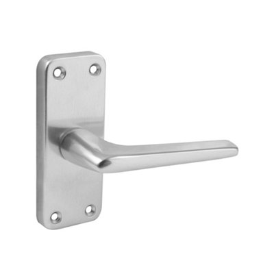 AFIT Satin Aluminium Contractor Lever Door Handle 154 x 41mm