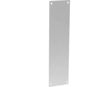 AFIT Satin Aluminium Door Finger Plate 305 x 76mm