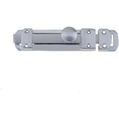 AFIT Satin Chrome Architectural Surface Bolt 100mm