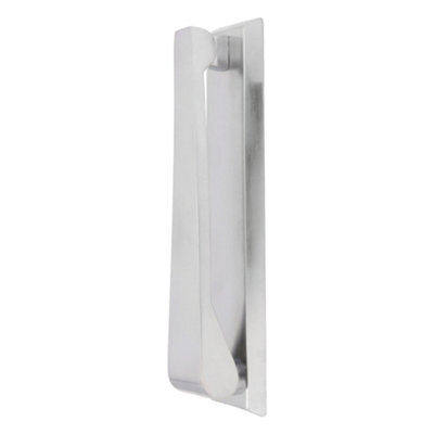 AFIT Satin Chrome Contemporary Door Knocker 157 x 36mm