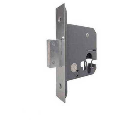 AFIT Satin Chrome Euro Profile Deadlock - 76mm Case 57mm Backset