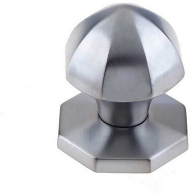 AFIT Satin Chrome Pinnacle Centre Door Knob 65mm