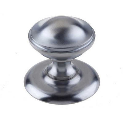 AFIT Satin Chrome Round Centre Door Knob 66mm