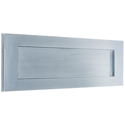 AFIT Satin Chrome Victorian Letter Plate 355 x 115mm Price Comparisons | Compare The Build