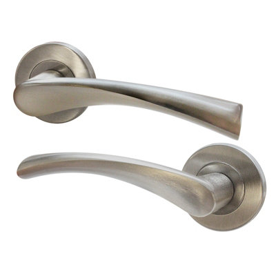 AFIT Satin Nickel Internal Door Handles - 1 Pair - Novi Range