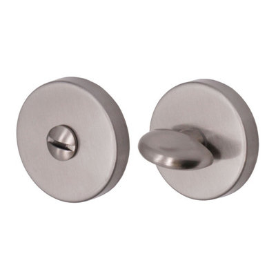 AFIT Satin Nickel Satin Round Bathroom Turn & Release 52mm