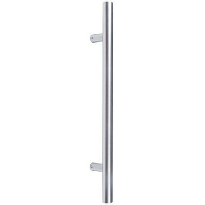 AFIT Satin Stainless Steel Guardsman T-Bar Pull Handles - Bolt Fix 1200mm x 32mm 1000mm c/c