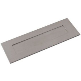 AFIT Satin Stainless Steel Letter Plate Box Plate 330 x 110mm