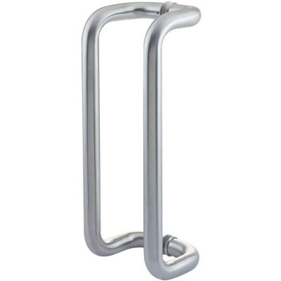 AFIT Satin Stainless Steel Pull Handles - Cranked Back to Back Fix 425 x 32mm