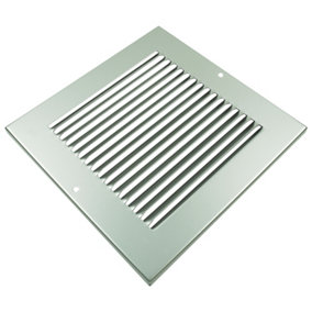 AFIT Silver Intumescent Louvre Vent Grill Cover 150 x 150mm
