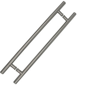 AFIT Stainless Steel Guardsman Back To Back Entrance Inline Pull Handles 1000 x 19 x 900mm