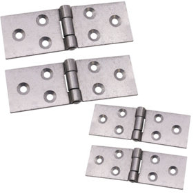 AFIT Steel Backflap Hinges - 25mm - Self Colour - Pack of 2 Pairs