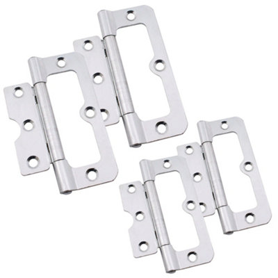 AFIT Steel Zinc Plated Hurlinge Cabinet Hinges - Fixed Pin Pattern - 102mm - Pack of 2 Pairs Price Comparisons | Compare The Build