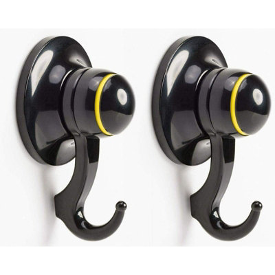 AFIT Suction Hook - 3kg Weight Capacity - Black - Pack of 2 Price Comparisons | Compare The Build