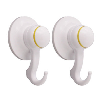 AFIT Suction Hook - 3kg Weight Capacity - White - Pack of 2 Price Comparisons | Compare The Build