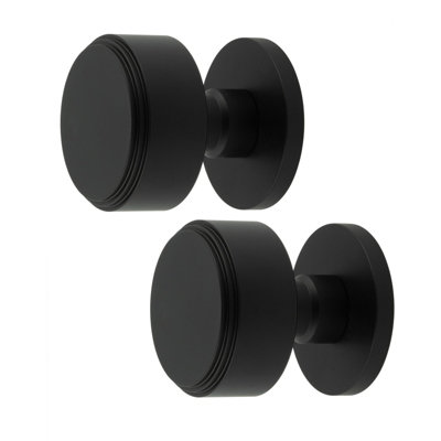 AFIT Taman Mortice Door Knob Set - 60mm -  Matt Black