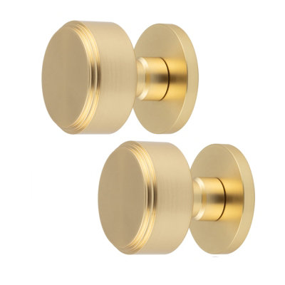 AFIT Taman Mortice Door Knob Set - 60mm -  Satin Brass