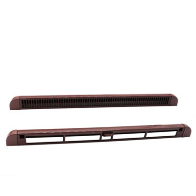 AFIT Trickle Window Slot Vent Set Inside & Out - 400mm - 3180mm²EA - Brown - Pack of 50