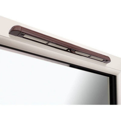 AFIT Trickle Window Slot Vent Set Inside & Out - 400mm - 3180mm²EA - Brown