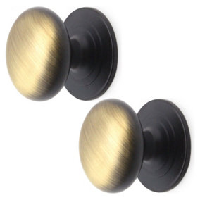 AFIT Victorian Antique Brass Cupboard Knob - 32mm - Pack of 2