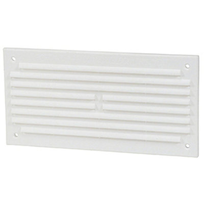 AFIT White Louvre Grille Vent 166 x 85mm