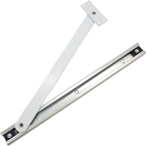 AFIT White Mortice Overhead Door Restrictor Arm Stay - 90 Degree Opening