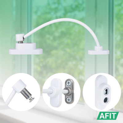 AFIT Window Restrictor, Key Locking Cable Window Restrictor for UPVC ...